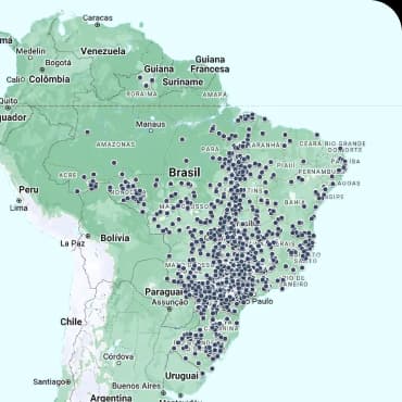 Mapa de ocorrencias do farm plus